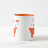 Mug Cute Orange Electric Voiture personnalisée (Centre)