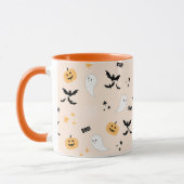 Mug Cute Orange Halloween Boo (Gauche)
