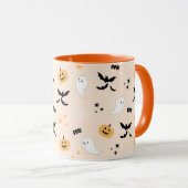 Mug Cute Orange Halloween Boo (Devant droit)