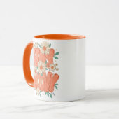 Mug Cute Orange Hippie Typography (Devant gauche)