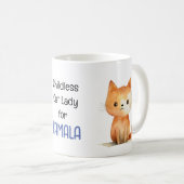 Mug Cute Orange Kitten Enfless Chat Lady pour Kamala (Devant droit)