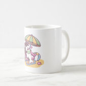 Mug Cute Orca Chilling Under Beach Umbrella (Devant droit)
