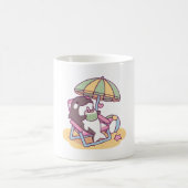 Mug Cute Orca Chilling Under Beach Umbrella (Centre)