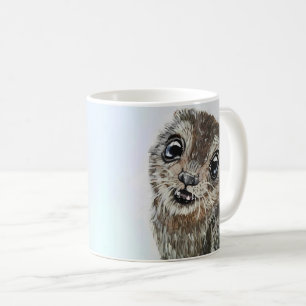 Mug Cute Otter Wildlife Portrait d'aquarelle