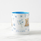 Mug Cute ours en peluche floral baby shower cadeau muq (Centre)
