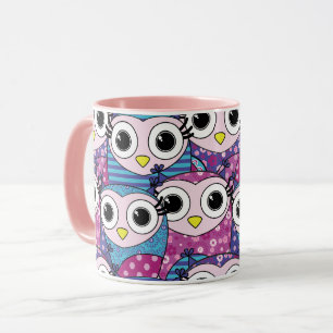 Mug Cute Owl Motif