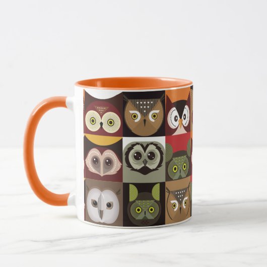 Mug Cute Owl Motif (Gauche)