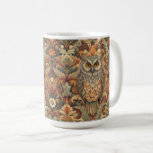 Mug Cute Owl Style William Morris (Devant droit)