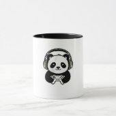 Mug Cute Panda Gamer - Kawaii Gaming Panda with Headse (Centre)
