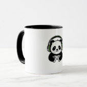 Mug Cute Panda Gamer - Kawaii Gaming Panda with Headse (Devant gauche)