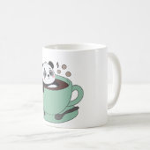 Mug Cute Panda In Coffee Cup Coffee Lover Gift (Devant droit)