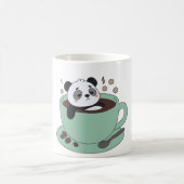 Mug Cute Panda In Coffee Cup Coffee Lover Gift (Centre)