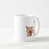 Mug Cute Panda ours couple hugin, bubu et cadeau amour (Devant droit)