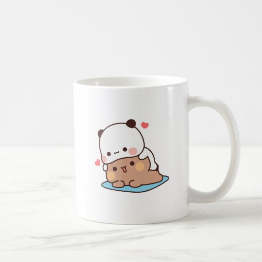 Mug Cute Panda ours couple hugin, bubu et dudu amour (Droite)