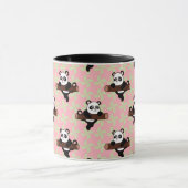 Mug Cute Panda Pattern on Pink – Kawaii Seamless (Centre)