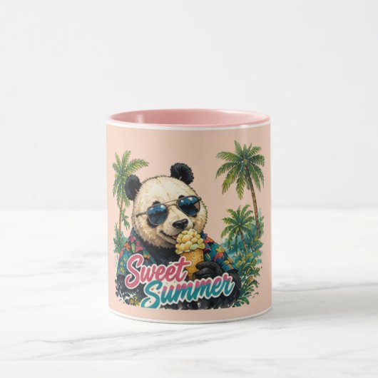 Mug Cute Panda Sweet Summer  | Été doux tendance (Centre)