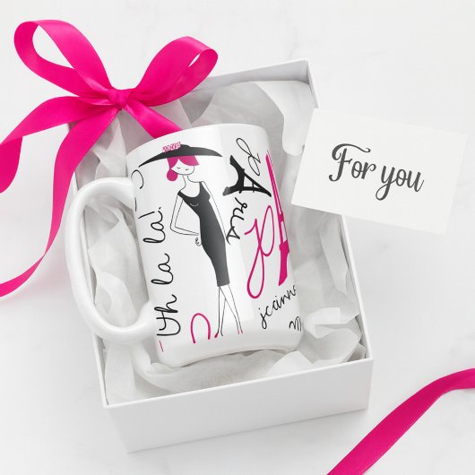 Mug Cute Paris Thème Lady élégante