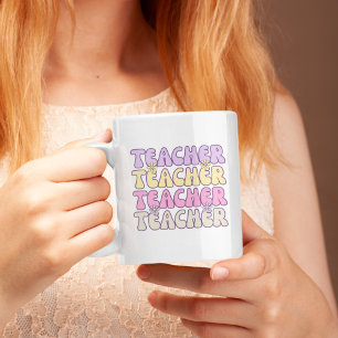 Mug Cute Pastel Bold Enseignant Super