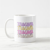 Mug Cute Pastel Bold Enseignant Super (Gauche)