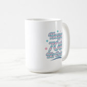 Mug Cute Pastel Fête le 70e anniversaire (Devant droit)