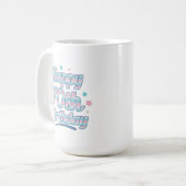 Mug Cute Pastel Fête le 70e anniversaire (Devant gauche)