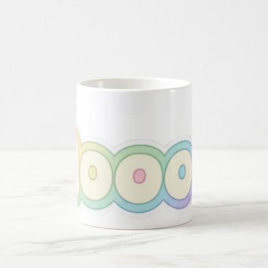 Mug Cute Pastel HOOOO Text design (Centre)