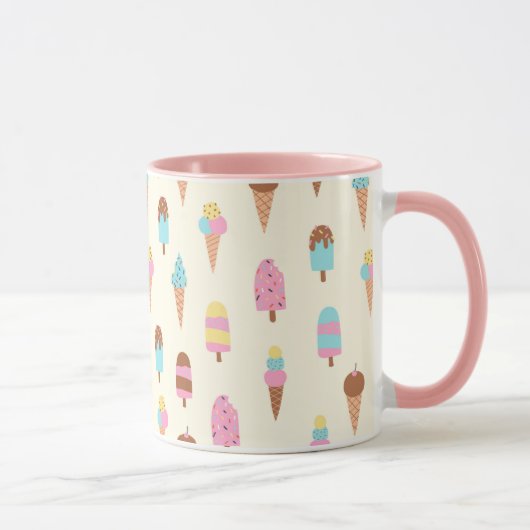Mug Cute Pastel Motif de crème glacée (Droite)