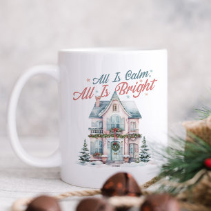 Mug Cute Pastel Tout est calme, tout est lumineux Noël