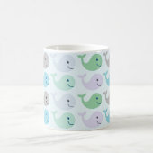 Mug Cute Pastel Whales Motif (Centre)