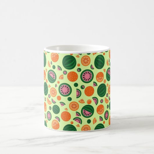 Mug Cute pastèque Orange Motif de fruits d'été (Centre)