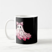 Mug Cute Patchwork Ghost Pink Ribbon Cancer du sein Aw (Gauche)