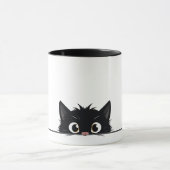Mug Cute Peeking Chat noir (Centre)
