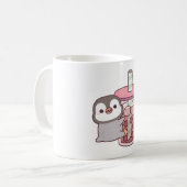 Mug Cute Penguin Accrocher Thé de bulle glacée (Devant gauche)