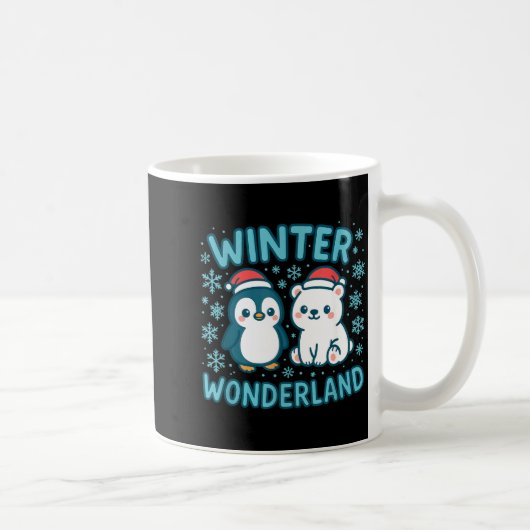 Mug Cute Penguin And Lar Bear Winter Wonderland Christ (Droite)
