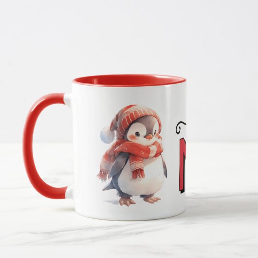 Mug Cute penguin christmas magic (Gauche)