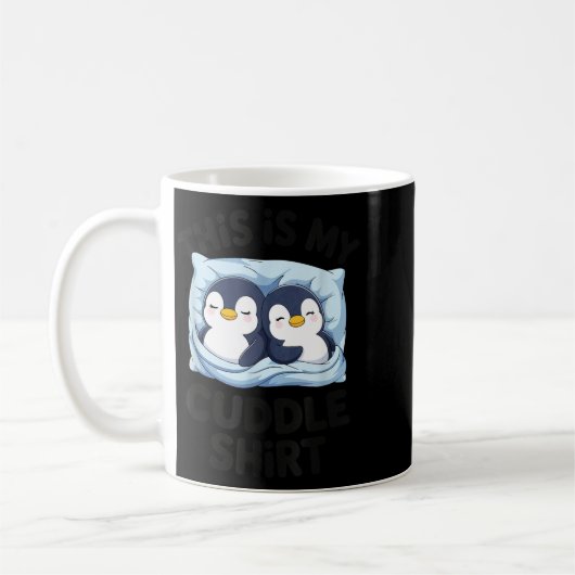 Mug Cute Penguin Cuddle Cozy Sleep Matching Couple  (Gauche)