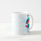 Mug Cute penguin Personalized Name Christmas (Devant droit)