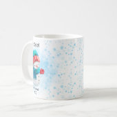 Mug Cute penguin Personalized Name Christmas (Devant gauche)