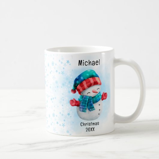 Mug Cute penguin Personalized Name Christmas (Droite)