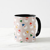 Mug Cute Père Noël fait face au Motif de Noël (Devant droit)