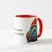 Mug Cute Père Noël Walrus Cadeaux de Noël Walrus Lover (Devant droit)