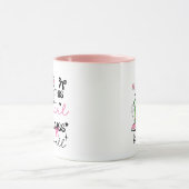 Mug Cute Personalized Pickleball Girl Ribbon & Hearts (Centre)