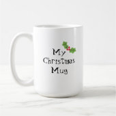 Mug Cute personnalisée Holly & Berries Noël (Gauche)