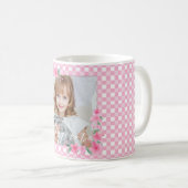 Mug Cute Personnalisée une photo rose (Devant droit)