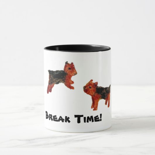 Mug Cute Pet Art Terrier Dogs (Centre)