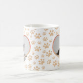 Mug Cute Pet Chat Photo Coeur parties scintillant et p (Centre)