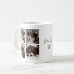 Mug Cute Pet Dog Custom 8 Photo Collage