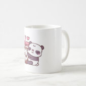 Mug Cute Petit Ours Panda Accrochant Du Café Glacé (Devant droit)