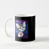 Mug Cute Petite Chatte Manger Une Bouillie Dans Un Ani (Gauche)