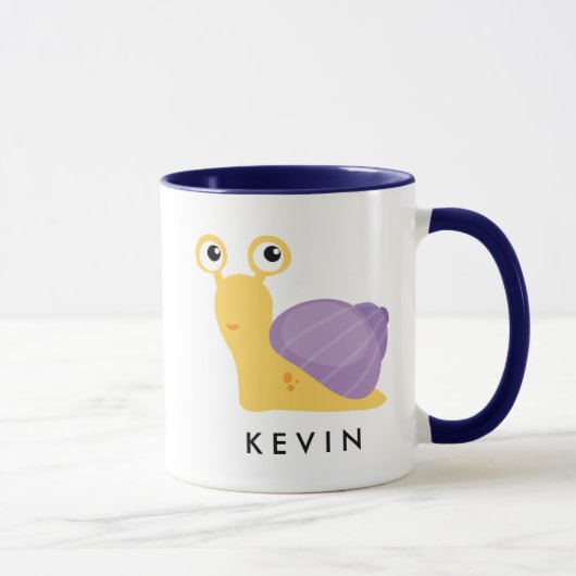 Mug Cute petite escargot personnalisée (Droite)